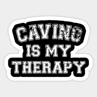 Caving Is My Therapy Sticker